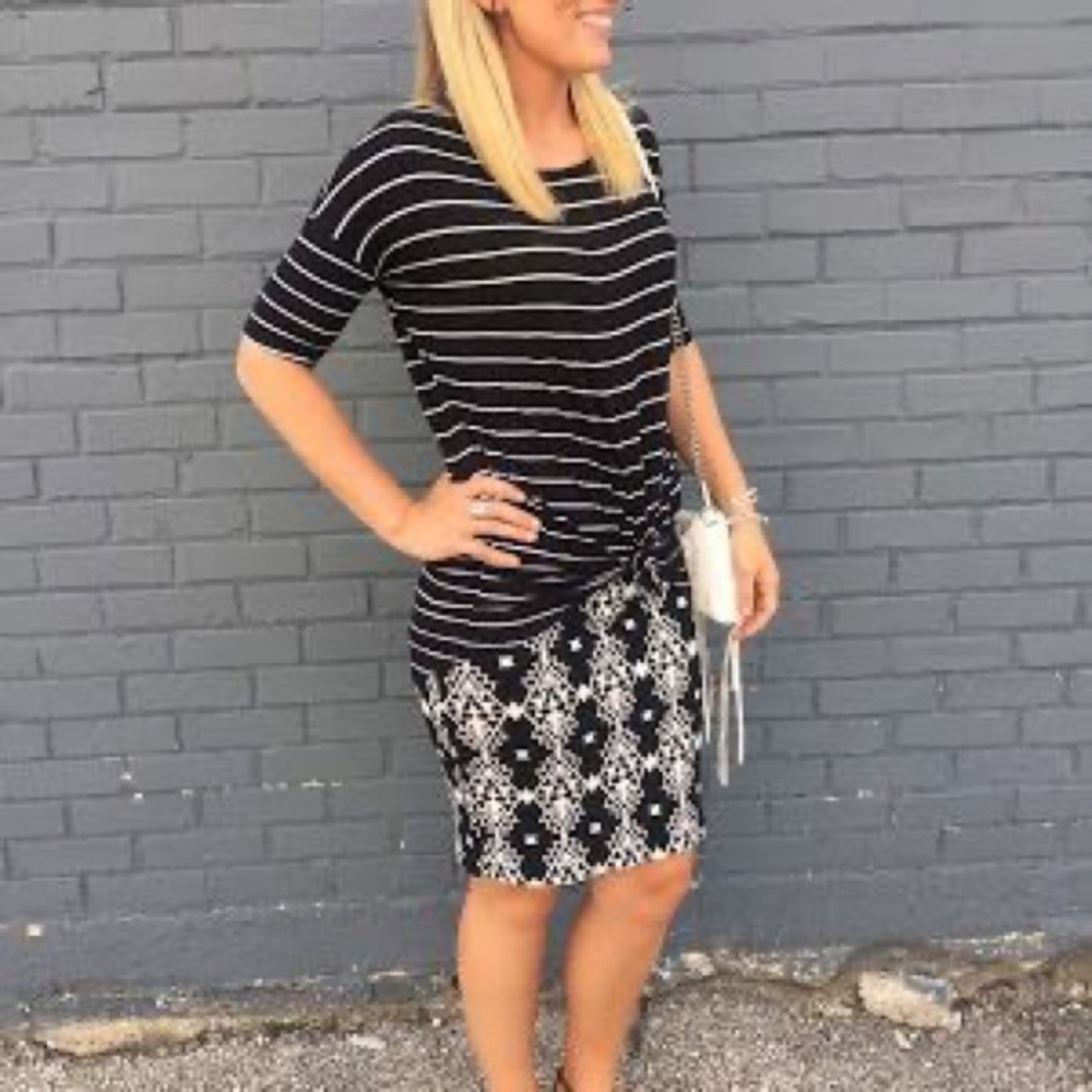 Tan and black ribbed  Irma - Picture 3 of 6